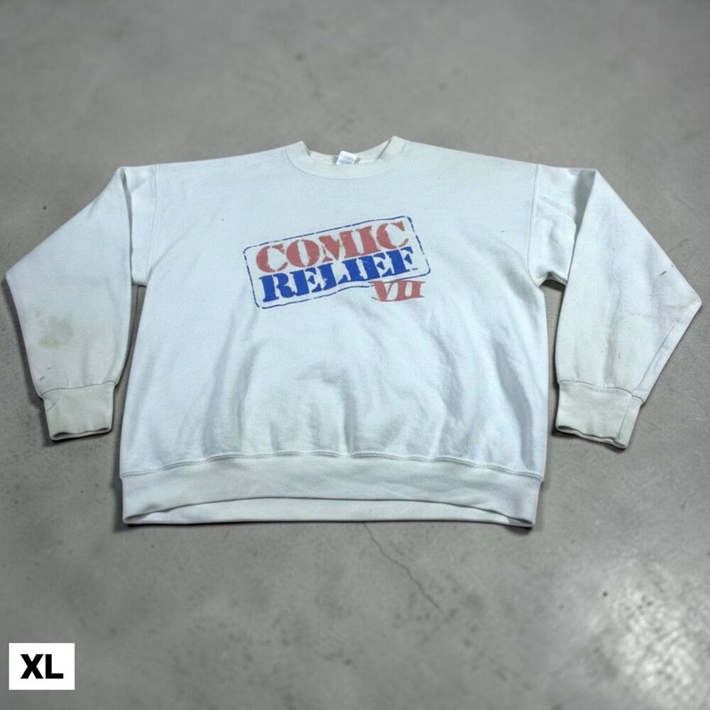 Vintage 1995 Comic Relief 7 VII Sweatshirt Mens XL Robin Williams Billy Crystal